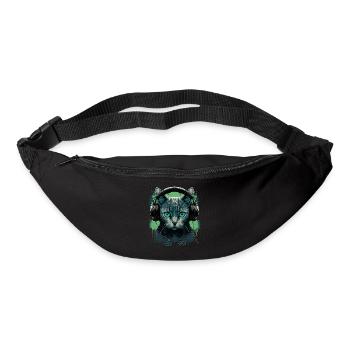 Katzen und Musik - Gürteltasche - Schwarz - Vorne