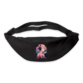 Trauriges Mädchen - Gürteltasche - Schwarz - Vorne