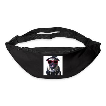 punk mops - Gürteltasche - Schwarz - Vorne