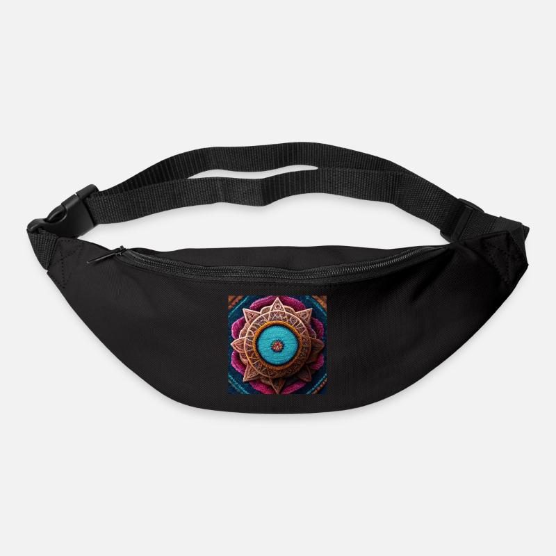 Boho Mandala Abstract - Gürteltasche - Schwarz