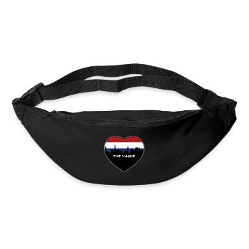 La Haye Drapeau des Pays-Bas Skyline Souvenir de voyage - Sac banane - noir - Devant