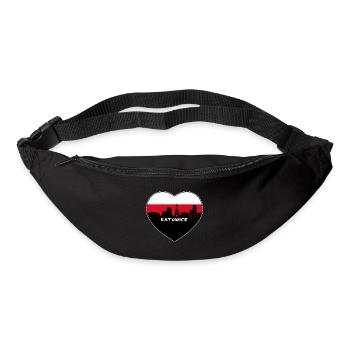 Katowice Poland Flag Skyline Travel Souvenir - Bum bag - black - Front