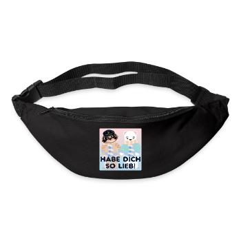 Habe Dich so lieb - Kapitän Bären - Gürteltasche - Schwarz - Vorne