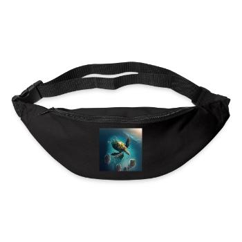 La tortue volante - Sac banane - noir - Devant