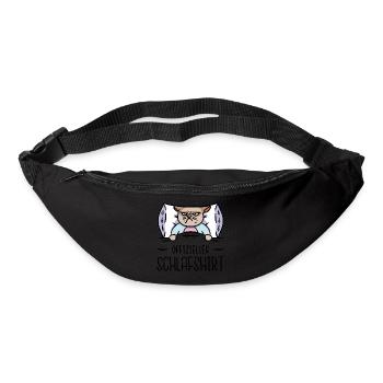Feierabend Wochenende Langschläfer Schlafmütze - Gürteltasche - Schwarz - Vorne