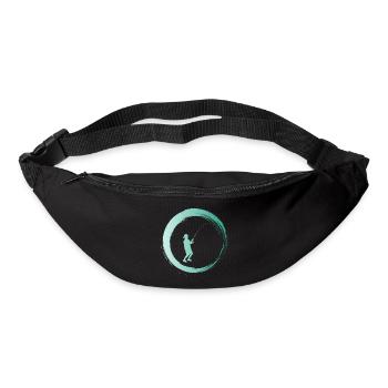 Sporty Hobby Leidenschaft Angeln - Gürteltasche - Schwarz - Vorne