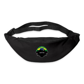 Curitiba Brasilien Flagge Skyline Silhouette Reisen - Gürteltasche - Schwarz - Vorne