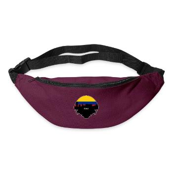 Cali Kolumbien Flagge Skyline Silhouette Reisen - Gürteltasche - Burgunderrot - Vorne