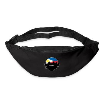 Manila Philippines Flag Skyline Silhouette Travel - Bum bag - black - Front