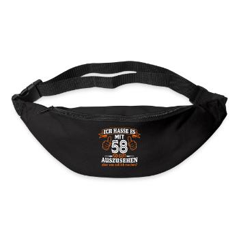 58 Jahre Geschenk 58. Geburtstag Lustig Geschenk - Gürteltasche - Schwarz - Vorne
