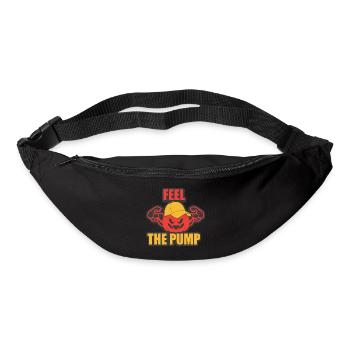Bodybuilder Kraftsport Fitness Motiv - Gürteltasche - Schwarz - Vorne