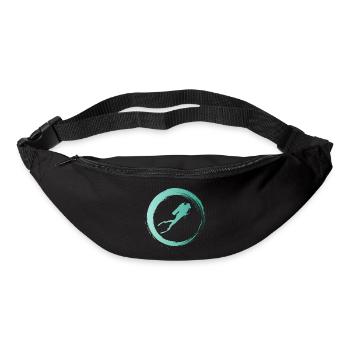 Sporty Hobby Leidenschaft Tauchen - Gürteltasche - Schwarz - Vorne