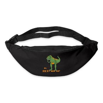 Genervter T-Rex sagt: "Du REXt mich auf!" Deutsch - Gürteltasche - Schwarz - Vorne