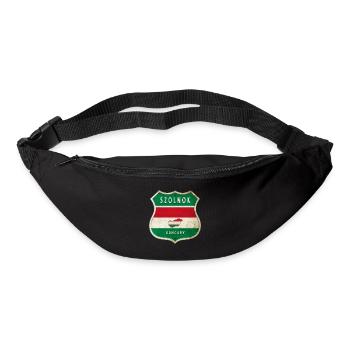 Design du drapeau de Szolnok (Hongrie) - Sac banane - noir - Devant