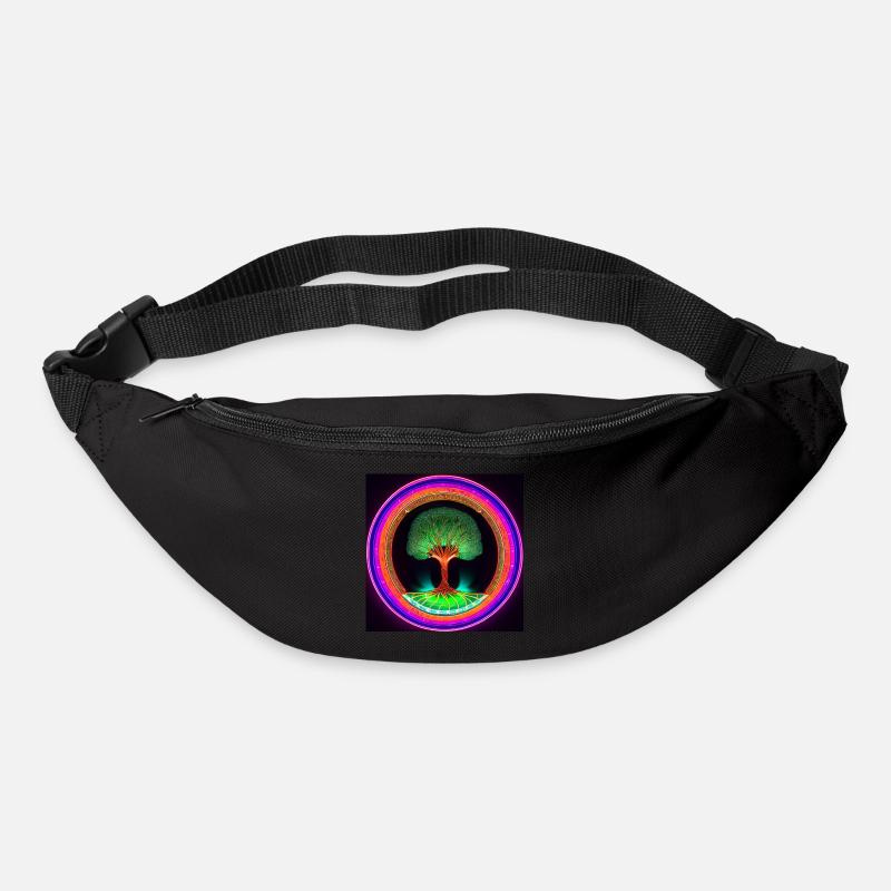 Lebensbaum Anhänger - Gürteltasche - Schwarz