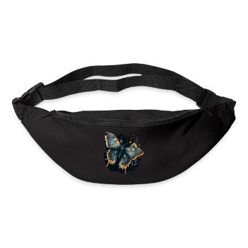 Dunkler Schmetterling - Gürteltasche - Schwarz - Vorne