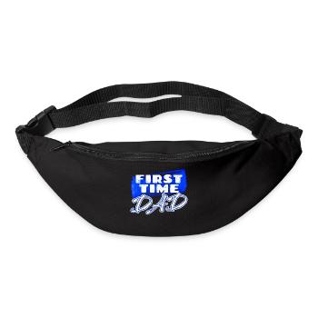 Femme enceinte Papa Déclaration Bébé Famille Bonheur Parents - Sac banane - noir - Devant
