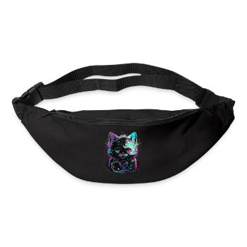Elektronische Katze - Gürteltasche - Schwarz - Vorne