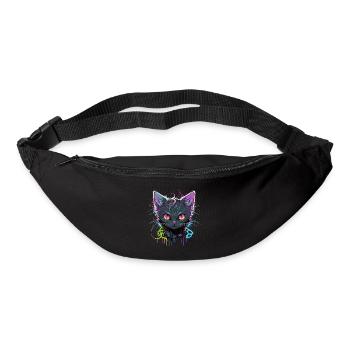 Coole Katze Illustration - Gürteltasche - Schwarz - Vorne