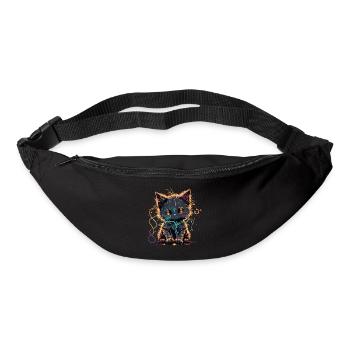 Adorable Sparkling Cat - Bum bag - black - Front
