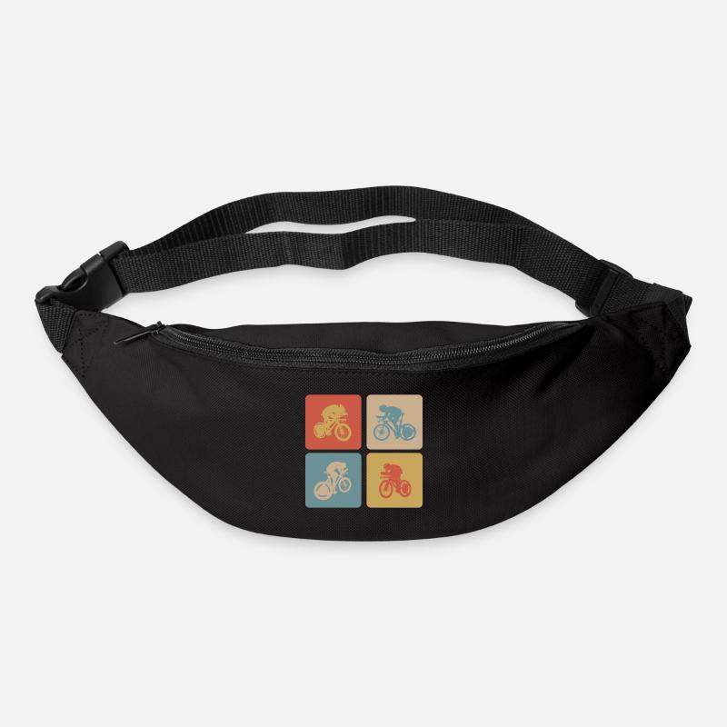 Conception de vélo de route - Sac banane - noir