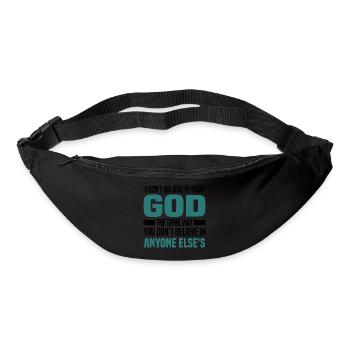 Atheismus - Gürteltasche - Schwarz - Vorne