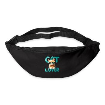 Amoureux des chats - Sac banane - noir - Devant