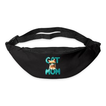 Cat mom - Bum bag - black - Front