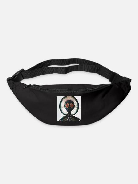 fotografisches Portrait Insekt mit grossen Augen - Gürteltasche - Schwarz