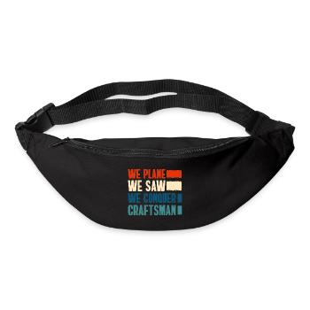 Tool work plumber carpenter - Bum bag - black - Front