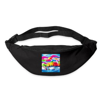 Spielzeug am Meer - Gürteltasche - Schwarz - Vorne