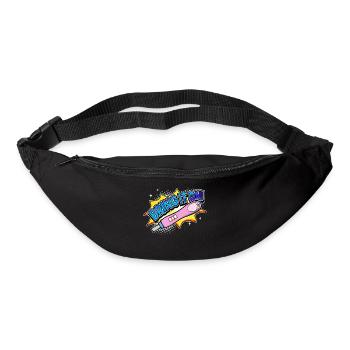 Mère enceinte Déclaration de grossesse Famille - Sac banane - noir - Devant