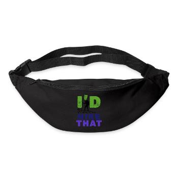 Hiking Statement Climbing Mountains Hiking Trails Nature - Bum bag - black - Front