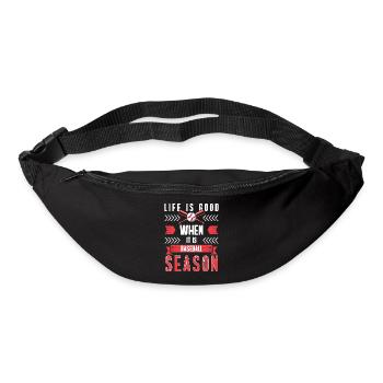 Baseballspieler Catcher Softball - Gürteltasche - Schwarz - Vorne