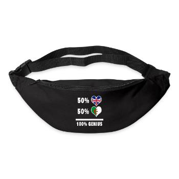 Algeria and Great Britain 100% Genius Flag - Bum bag - black - Front