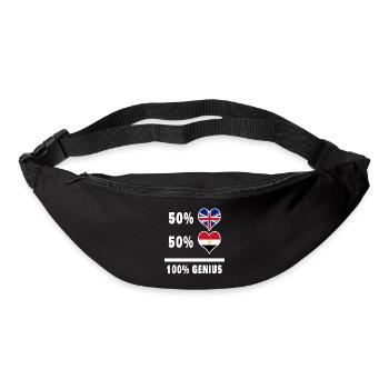 Egypte et Grande-Bretagne 100% Genius Flag - Sac banane - noir - Devant