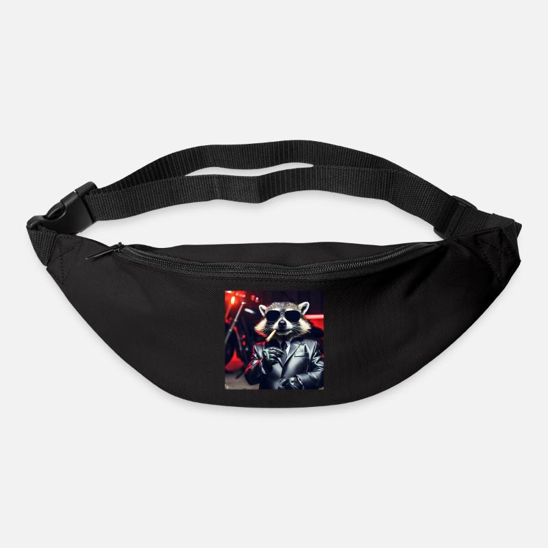 Gangster Waschbär - Gürteltasche - Schwarz