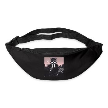 Gangster Waschbär - Gürteltasche - Schwarz - Vorne