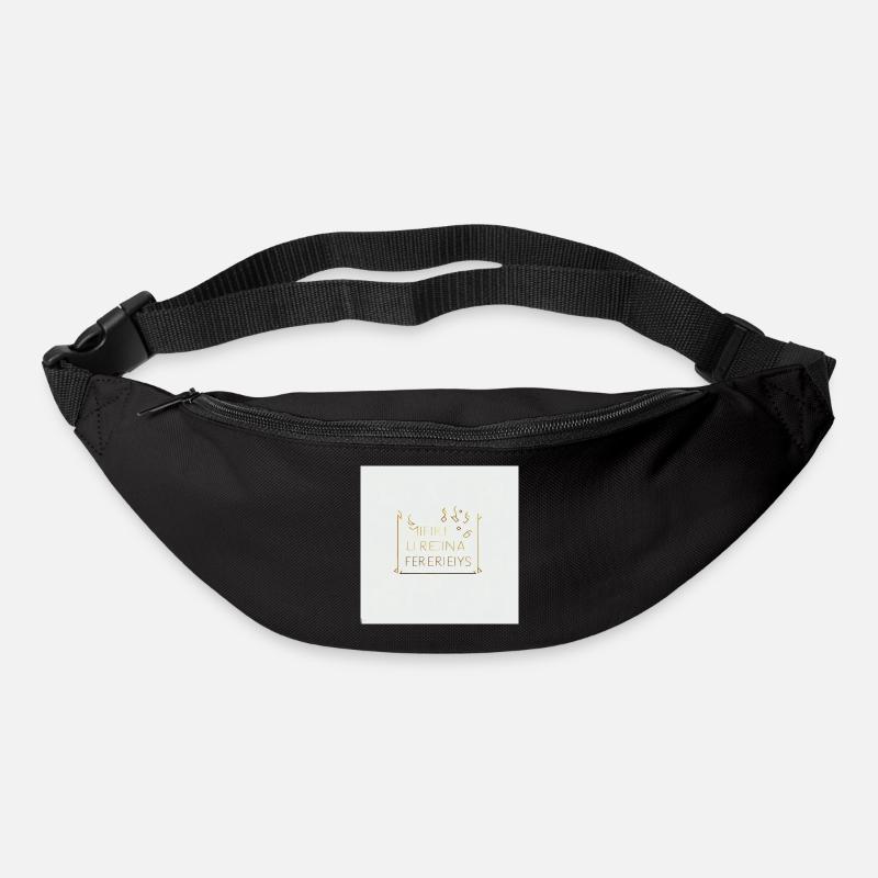Lien clair - Sac banane - noir
