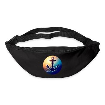 Anchor Sunset Round - Bum bag - black - Front