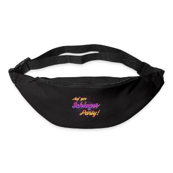 Auf zur Schlagerparty - Gürteltasche - Schwarz - Vorne