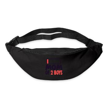 MOM - OF 2 BOYS - Gürteltasche - Schwarz - Vorne