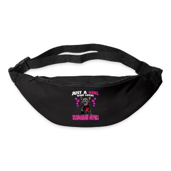 Just a Girl who Loves tasmanian Devils - Bum bag - black - Front