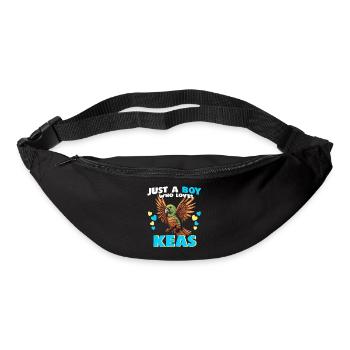 Just a Boy who Loves Keas - Gürteltasche - Schwarz - Vorne
