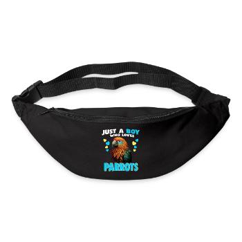 Juste un garçon qui aime les perroquets - Sac banane - noir - Devant