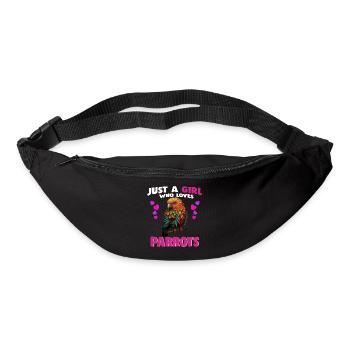 Juste une fille qui aime les perroquets - Sac banane - noir - Devant