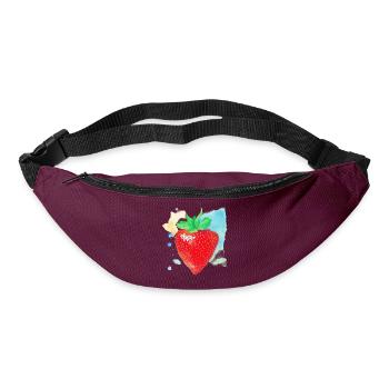 Erdbeere - Gürteltasche - Burgunderrot - Vorne