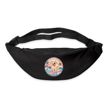 Surfeur de Labrador Retriever - Sac banane - noir - Devant