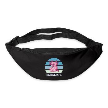 Boba Bubble Tea Axolotl Bobalotl - Sac banane - noir - Devant