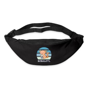 Boba Bubble Tea Axolotl Bobalotl - Sac banane - noir - Devant